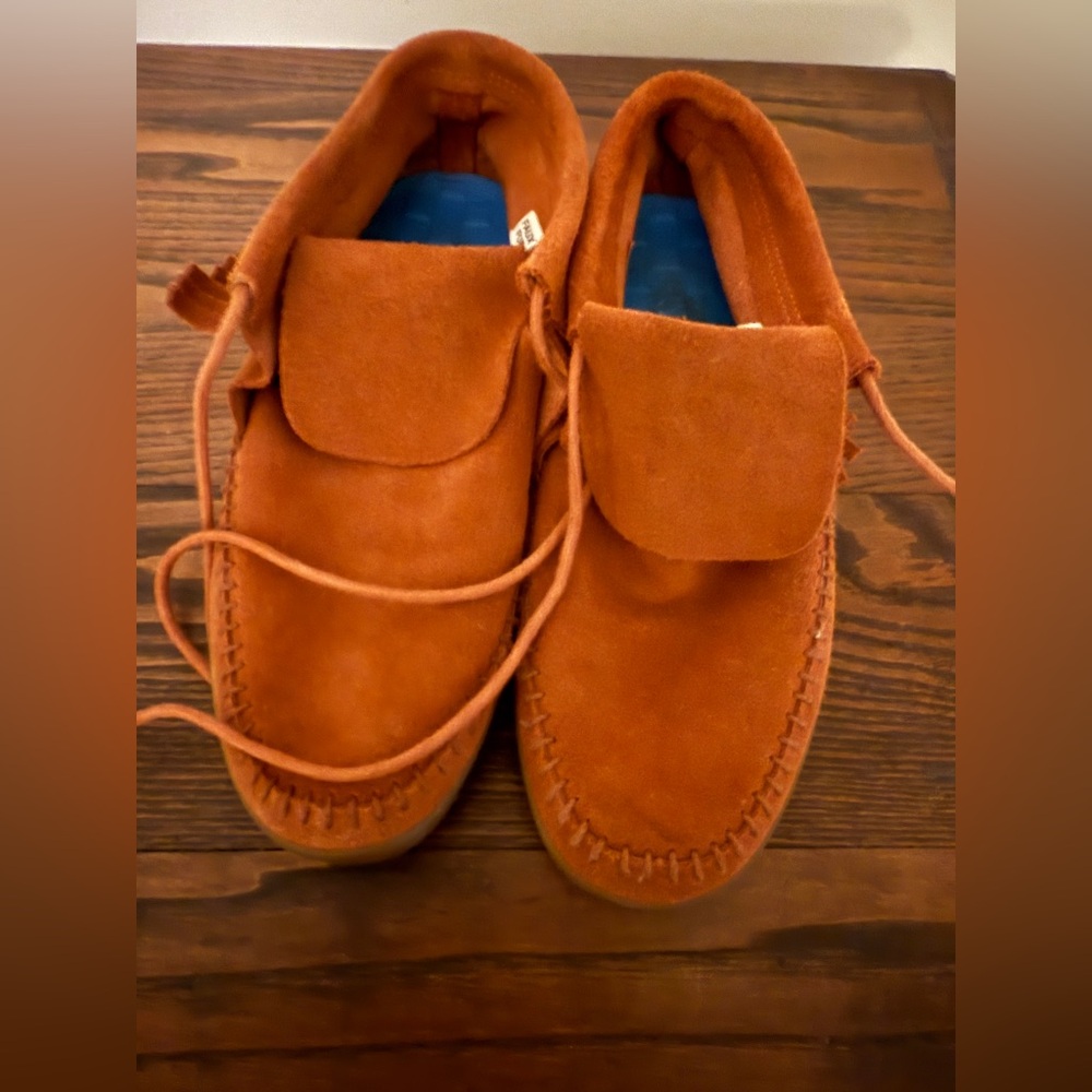 VANS women’s  Moccasin Shoes - Orange/brown… NWOT
